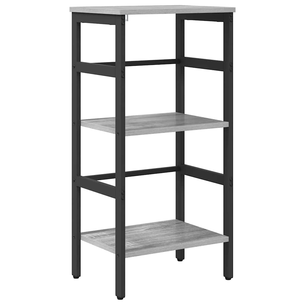 Bookshelf Grey Sonoma 40 x 29.5 x 81 cm Engineered Wood