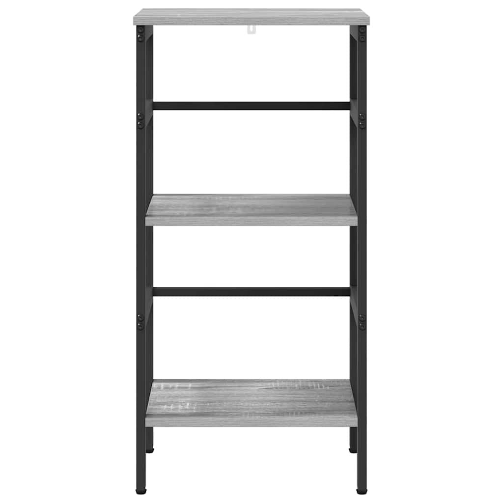Bookshelf Grey Sonoma 40 x 29.5 x 81 cm Engineered Wood