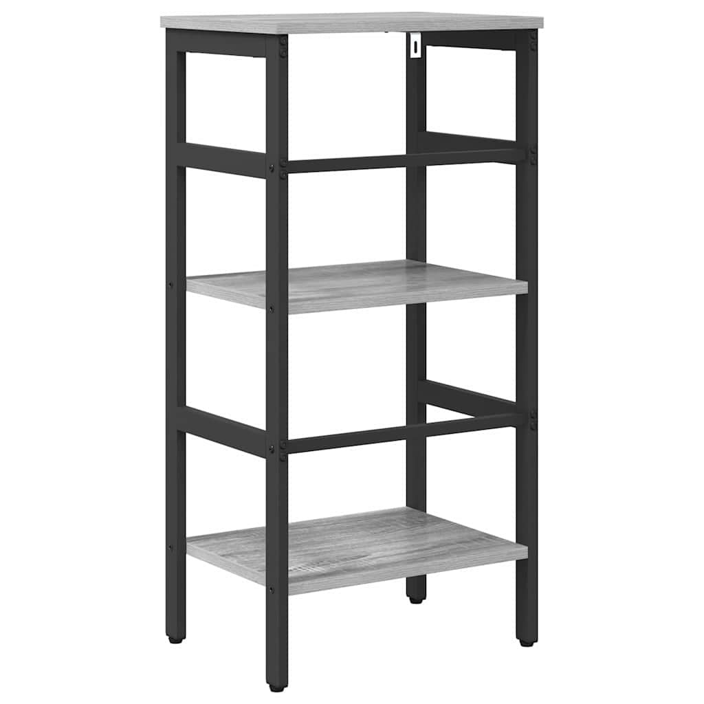Bookshelf Grey Sonoma 40 x 29.5 x 81 cm Engineered Wood