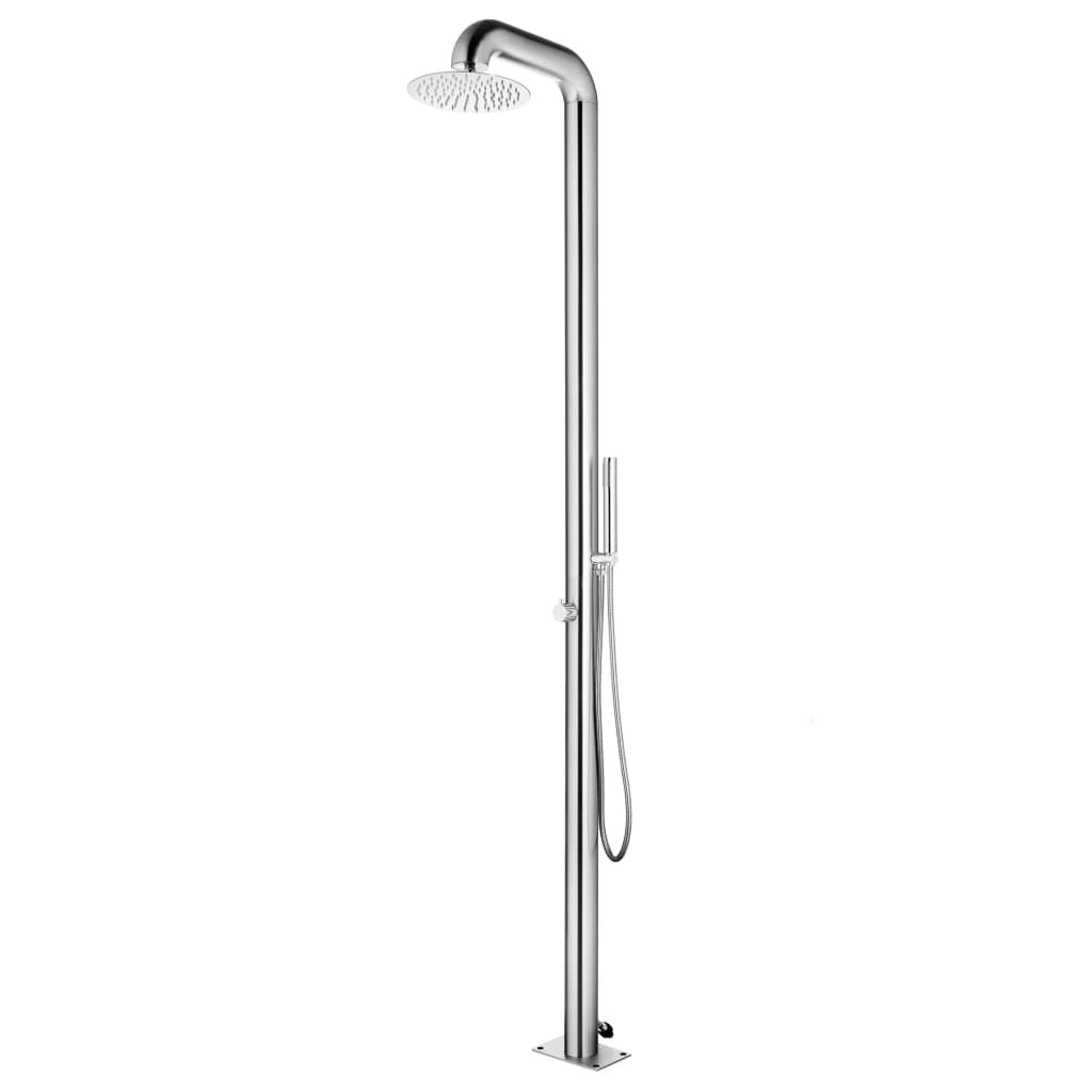 Shower with Brown Base 230 cm Stainless Steel