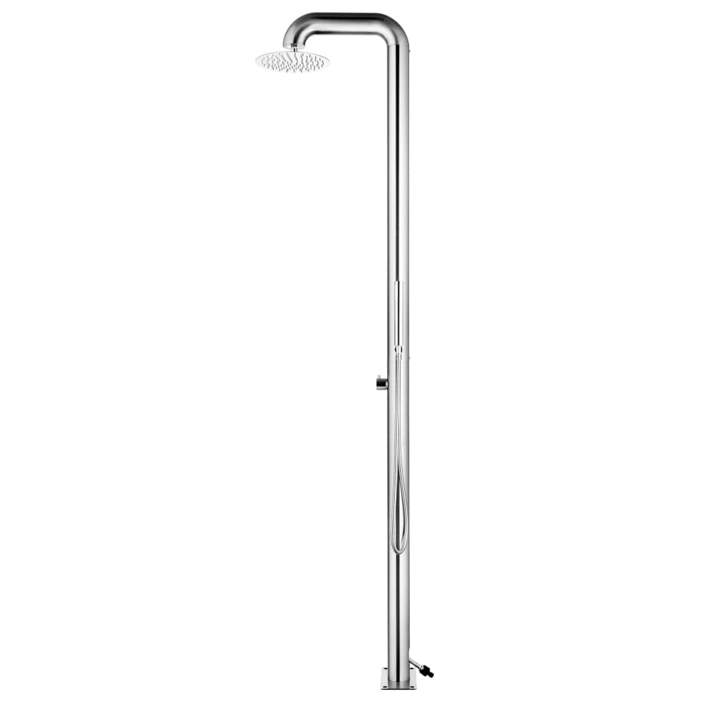 Shower with Brown Base 230 cm Stainless Steel