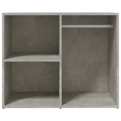 Concrete Grey Dressing Cabinet – 80x40x65 cm | Smoked Oak Look | Engineered Wood Storage Unit
