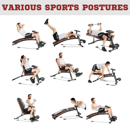 Foldable Dumbbell Bench – 7 Incline Adjustable Weight Training Bench for Home Gym
