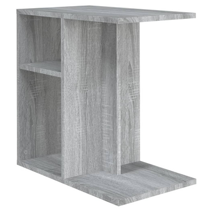 Grey Sonoma Side Table – 50x30x50 cm | Modern Engineered Wood Accent Table for Small Spaces