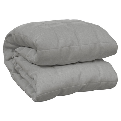 Weighted Blanket – 7kg Grey Cotton Fabric – 155x220 cm | Calming & Hypoallergenic