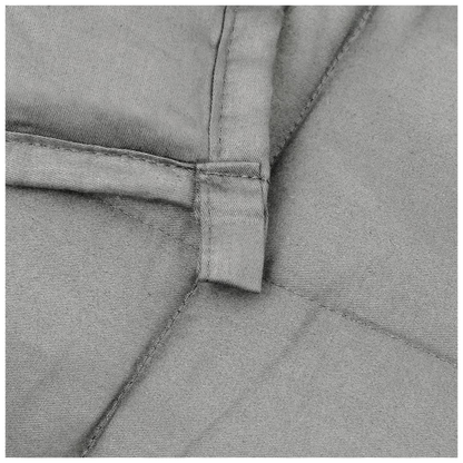 Weighted Blanket – 7kg Grey Cotton Fabric – 155x220 cm | Calming & Hypoallergenic