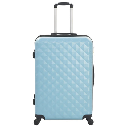 3-Piece Hard Shell Trolley Luggage Set – Blue ABS Suitcases with 360° Spinner Wheels & Lock