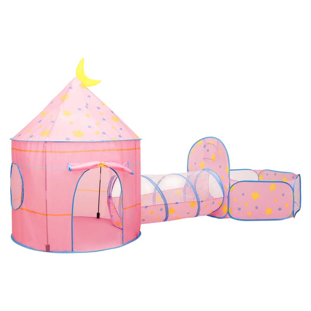 Children Play Tent with 250 Balls Pink 301x120x128 cm