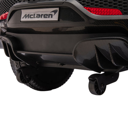 McLaren Licensed 12V Kids Electric Ride-On Car – Black | Remote Control, Music, 3–6 Yrs