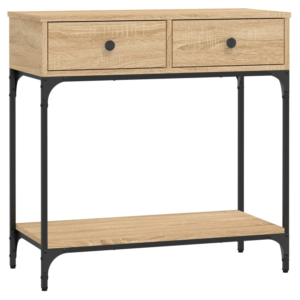 Console Table Sonoma Oak 75x34.5x75 cm Engineered Wood