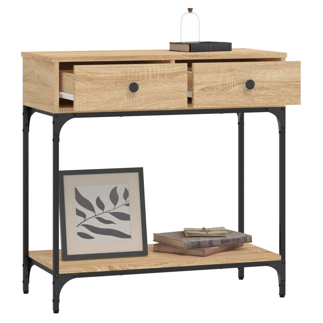 Console Table Sonoma Oak 75x34.5x75 cm Engineered Wood