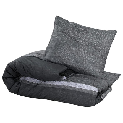 Dark Grey Duvet Cover Set – 240x220 cm | 100% Cotton, Wrinkle-Resistant & OEKO-TEX® Certified