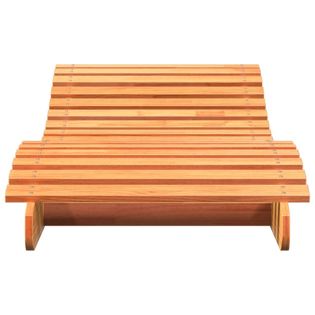 vidaXL Sun Lounger Wax Brown 205x70x31.5 cm Solid Wood Pine