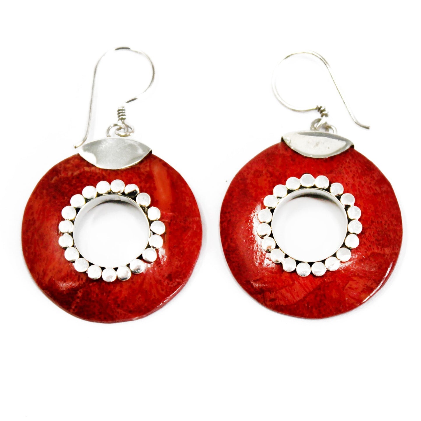 Silver Earrings - Do-nuts - Per case: 1 Piece