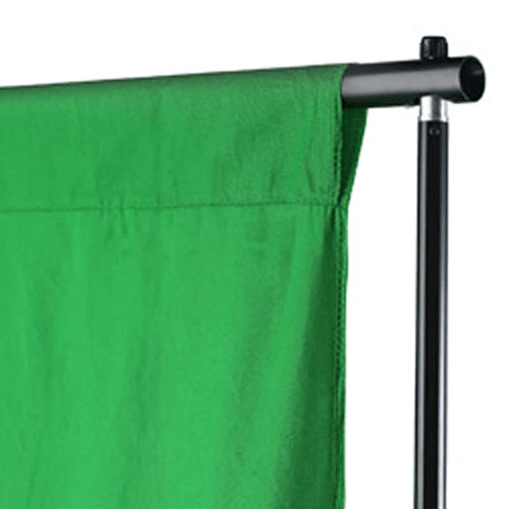 vidaXL Backdrop Cotton Green 500x300 cm Chroma Key