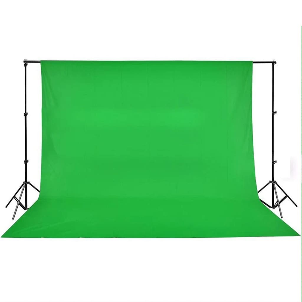 vidaXL Backdrop Cotton Green 500x300 cm Chroma Key