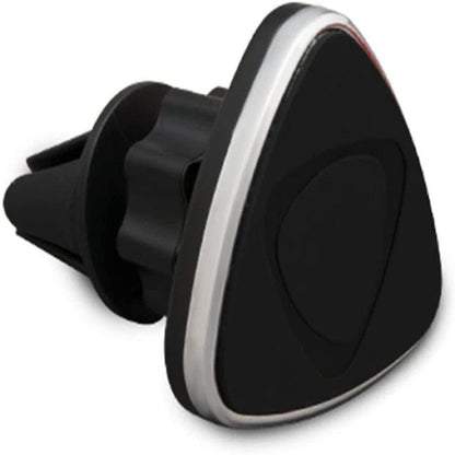 Universal Magnetic Phone Car Mount – Silver | 360° Rotation, Air Vent Clip, All Phones