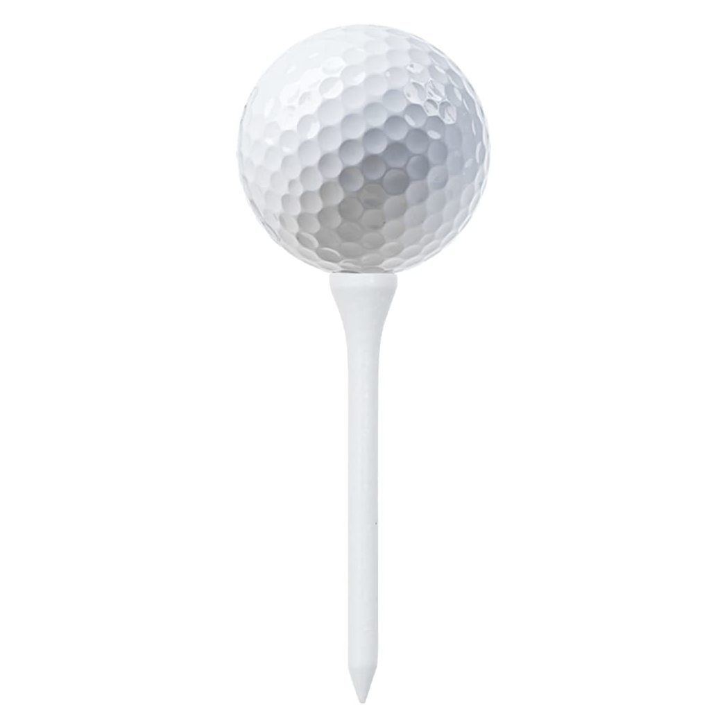 1000pcs Bamboo Golf Tees – White, 83mm Long, Eco-Friendly Biodegradable