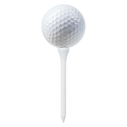 1000pcs Bamboo Golf Tees – White, 83mm Long, Eco-Friendly Biodegradable