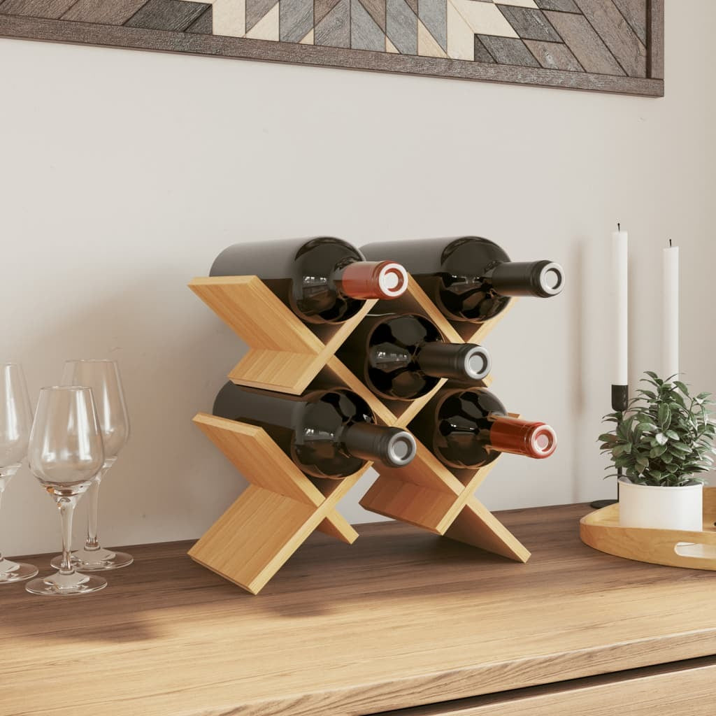 Wine Rack for 5 Bottles  Bamboo