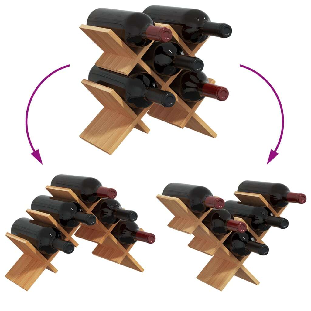 Wine Rack for 5 Bottles  Bamboo