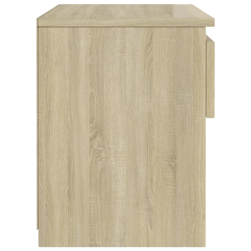 vidaXL Bedside Cabinets 2 pcs Sonoma Oak 40x30x39 cm Engineered Wood