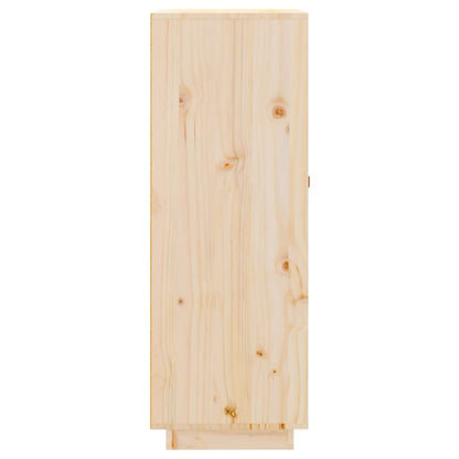 Wine Cabinet Solid Wood Pine – 45x34x100 cm – Sturdy Frame with Ample Storage for 16 Bottles