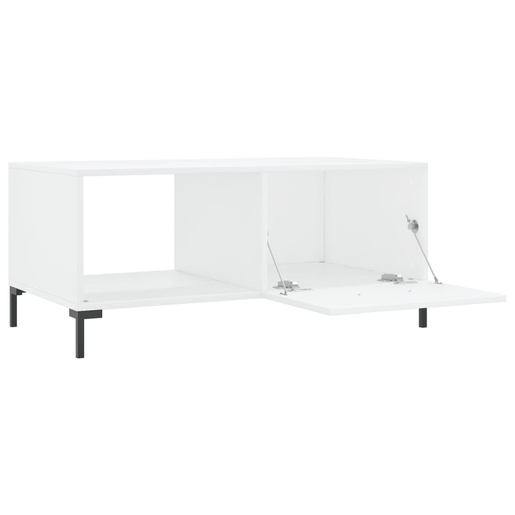 vidaXL Coffee Table High Gloss White 90x50x40 cm Engineered Wood