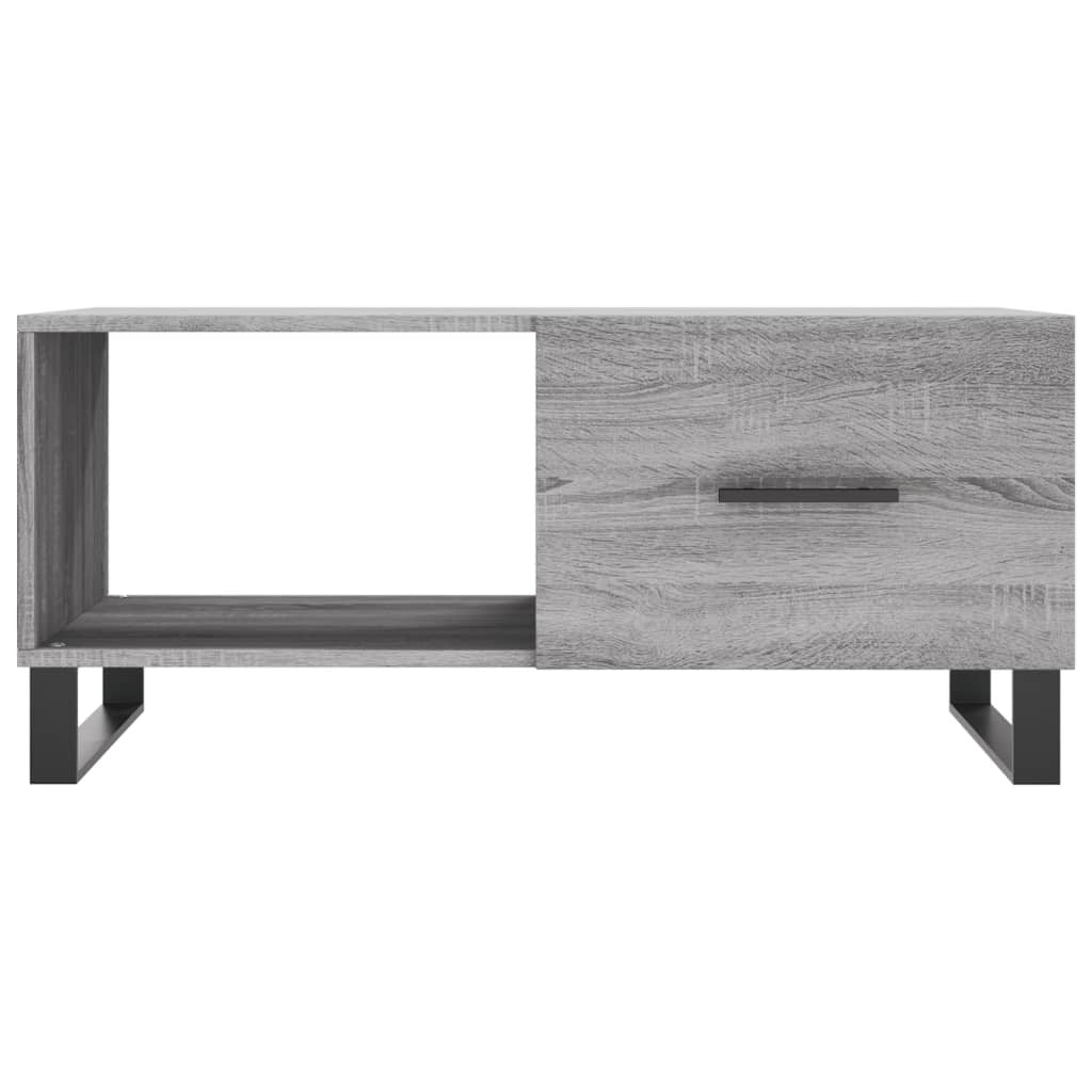 vidaXL Coffee Table Grey Sonoma 90x50x40 cm Engineered Wood