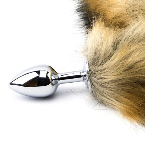 Red Fox Tail Butt Plug