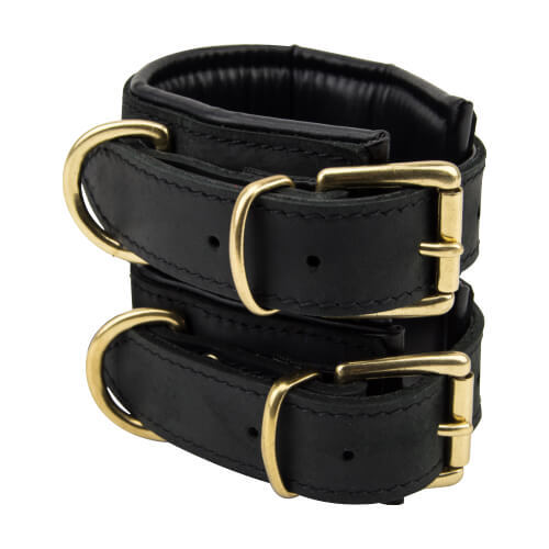 Leather Slim Wrist Cuffs