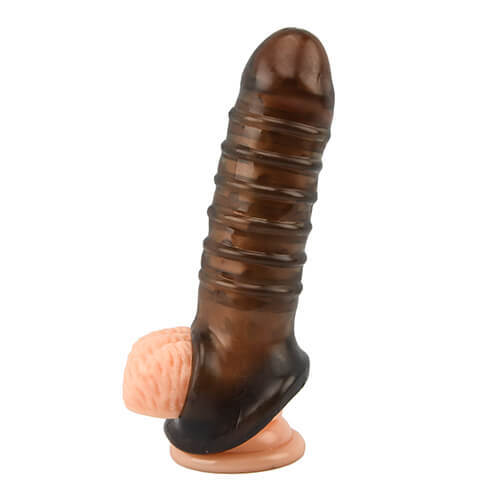 Boss Textured Penis Sleeve with Ball Loop