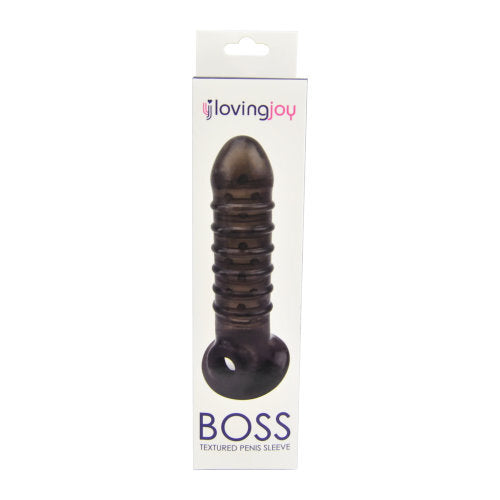 Boss Textured Penis Sleeve with Ball Loop