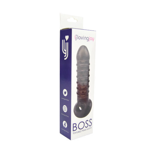 Boss Textured Penis Sleeve with Ball Loop