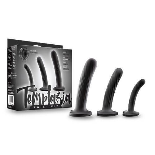 Silicone Dildo with Suction Cup Set of Three