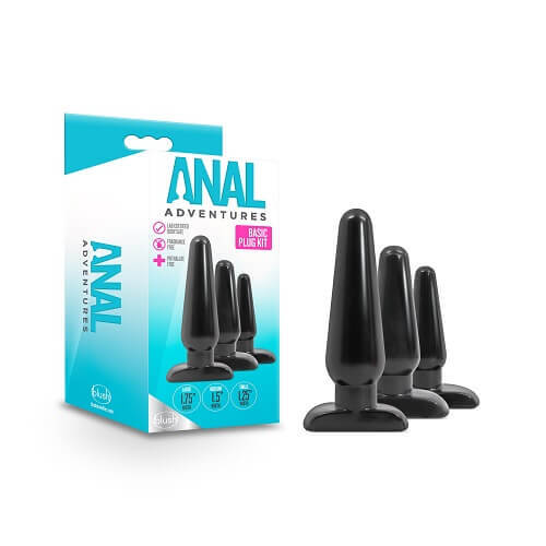 Anal  Basic Plug Kit Black