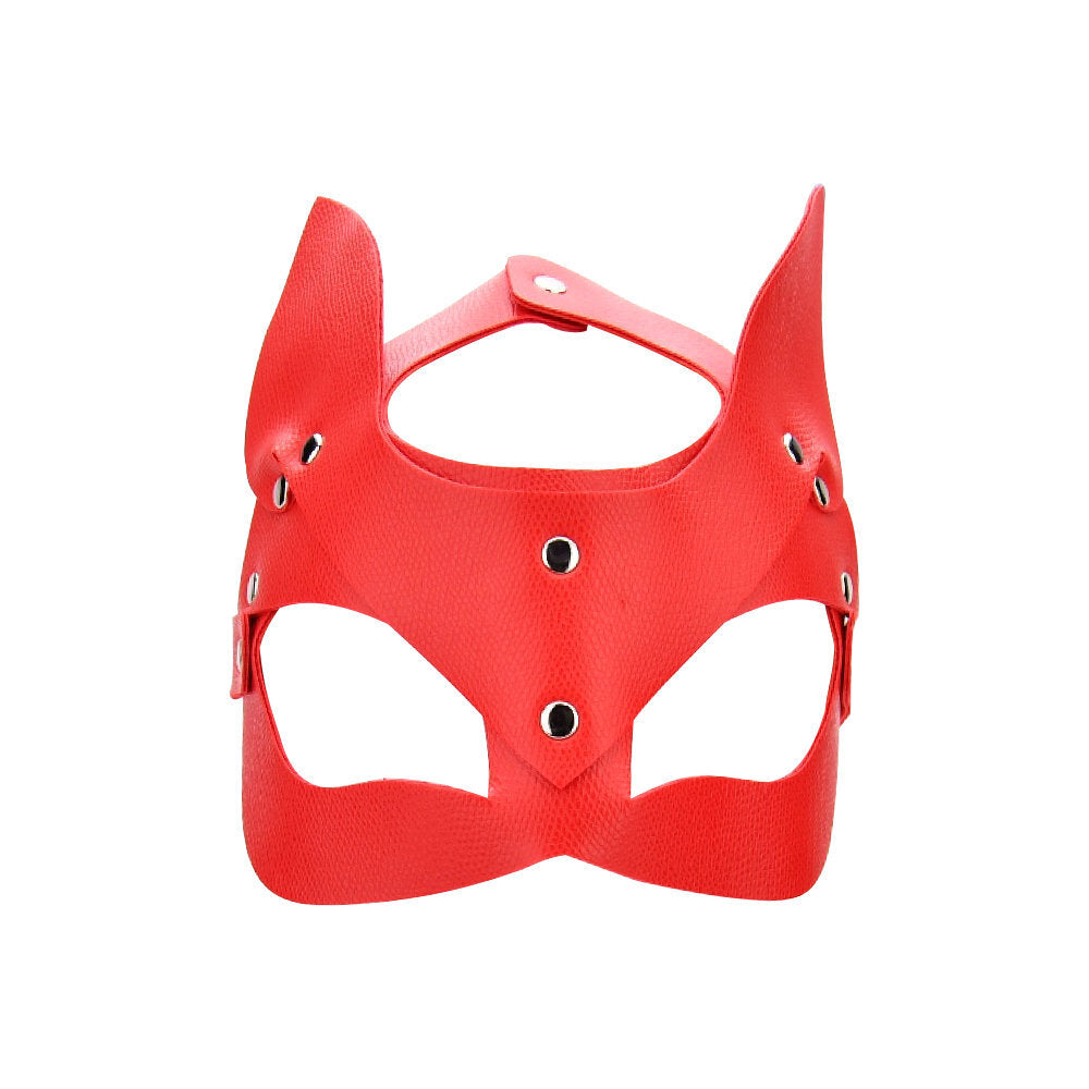 Kitty Cat Face Mask Red