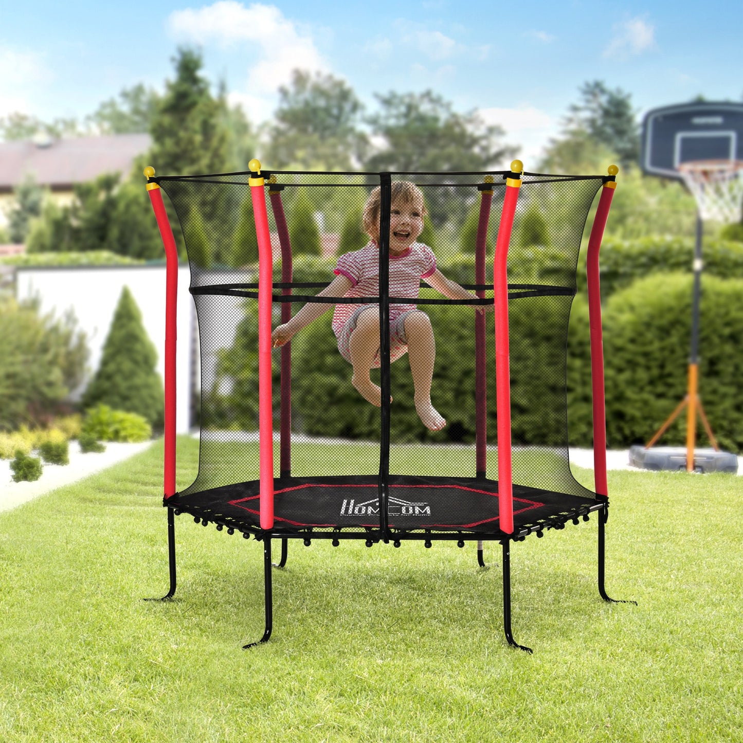 Kids Trampoline With Enclosure