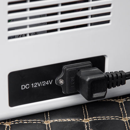 Outsunny 18L Portable Car Refrigerator – 12V/24V DC & 110-240V AC, -20°C Cooling
