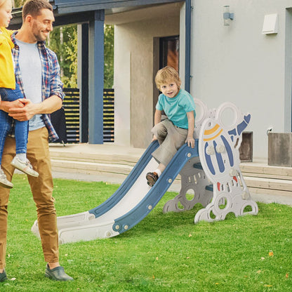 Baby Slide – Freestanding Space Theme Slide for Toddlers 1.5-3 Years | Blue