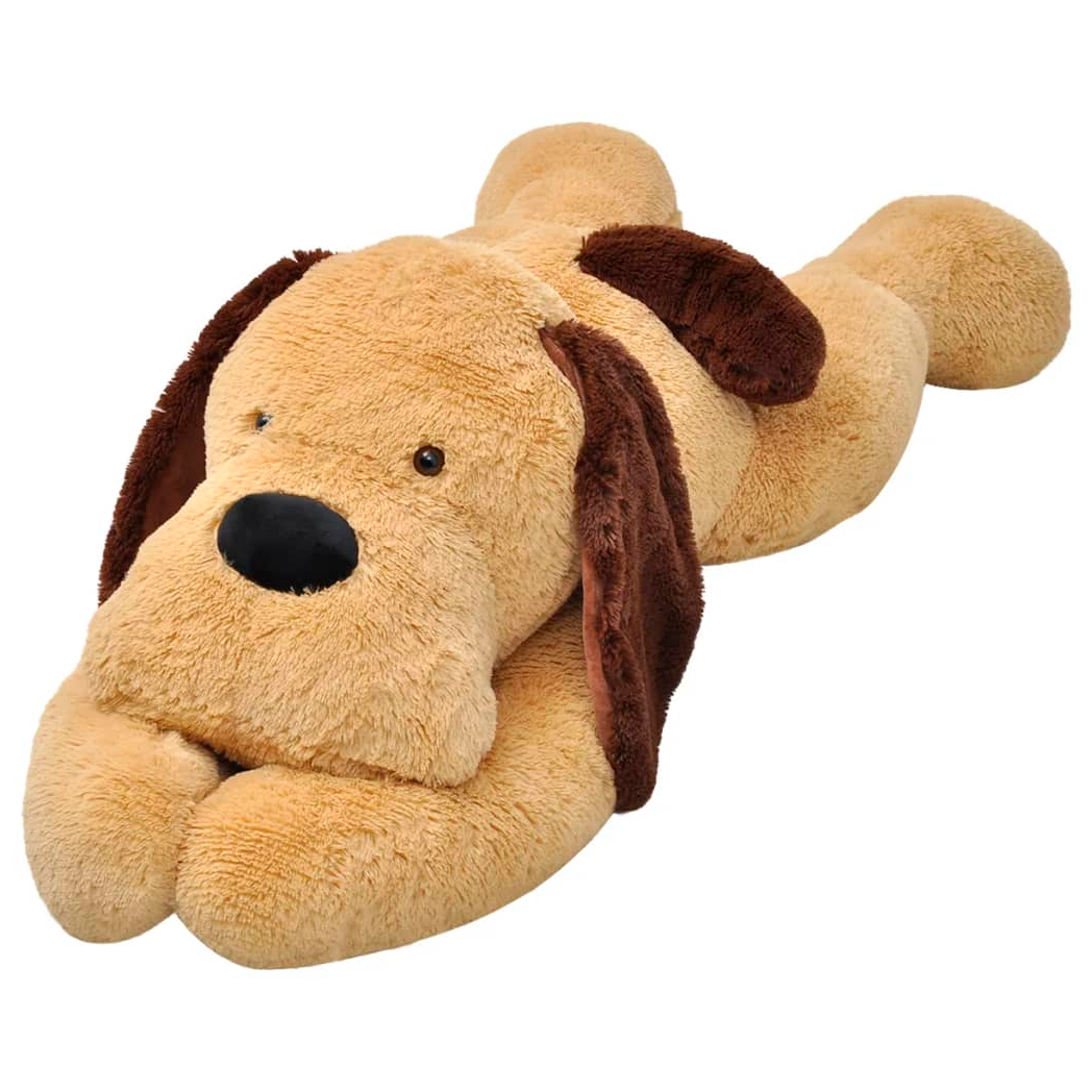 Dog Cuddly Toy Plush Brown 