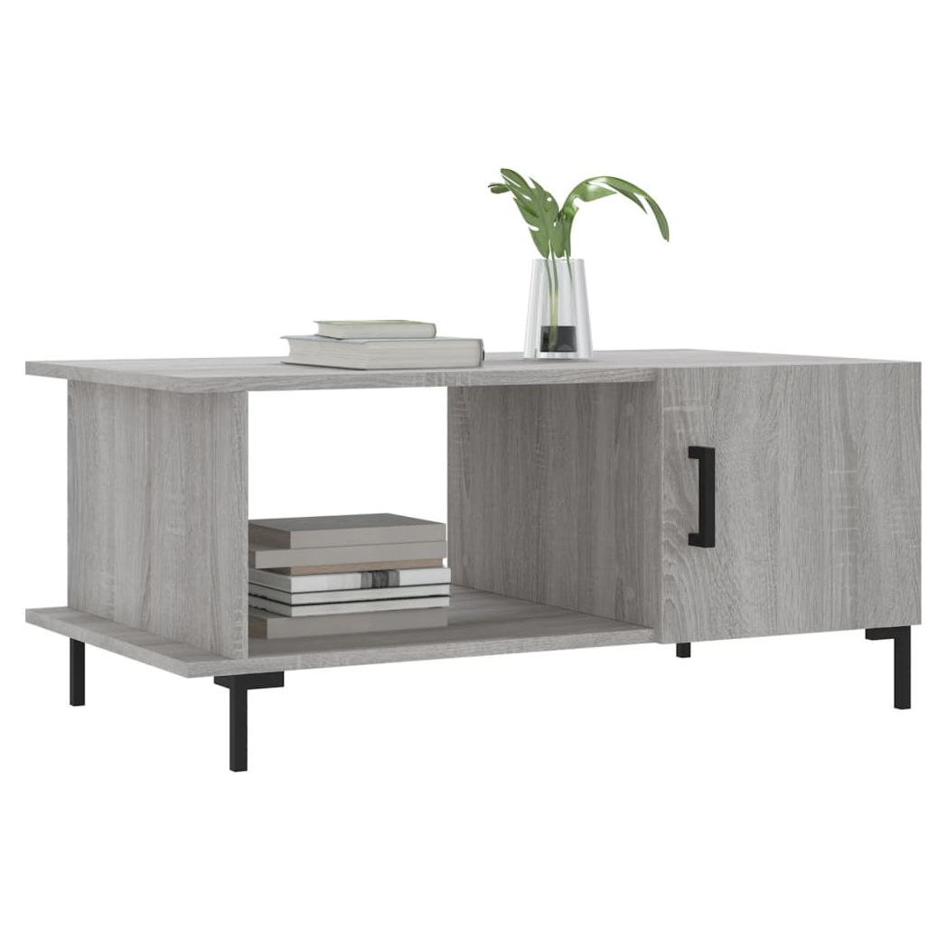 vidaXL Coffee Table Grey Sonoma 90x50x40 cm Engineered Wood