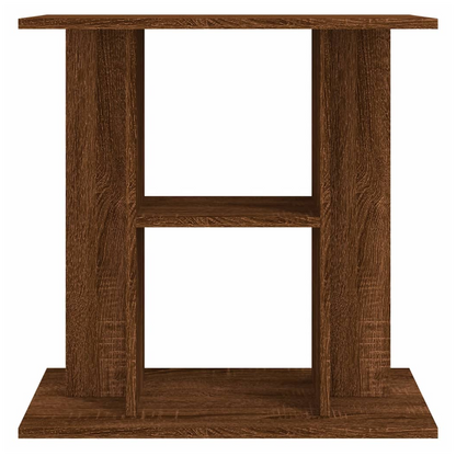 Aquarium Stand – Brown Oak Finish – 60x30x60 cm – Engineered Wood Cabinet for Fish Tanks