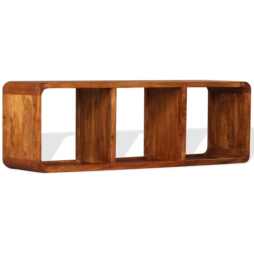 vidaXL TV Cabinet Solid Wood with Honey Finish 120x30x40 cm