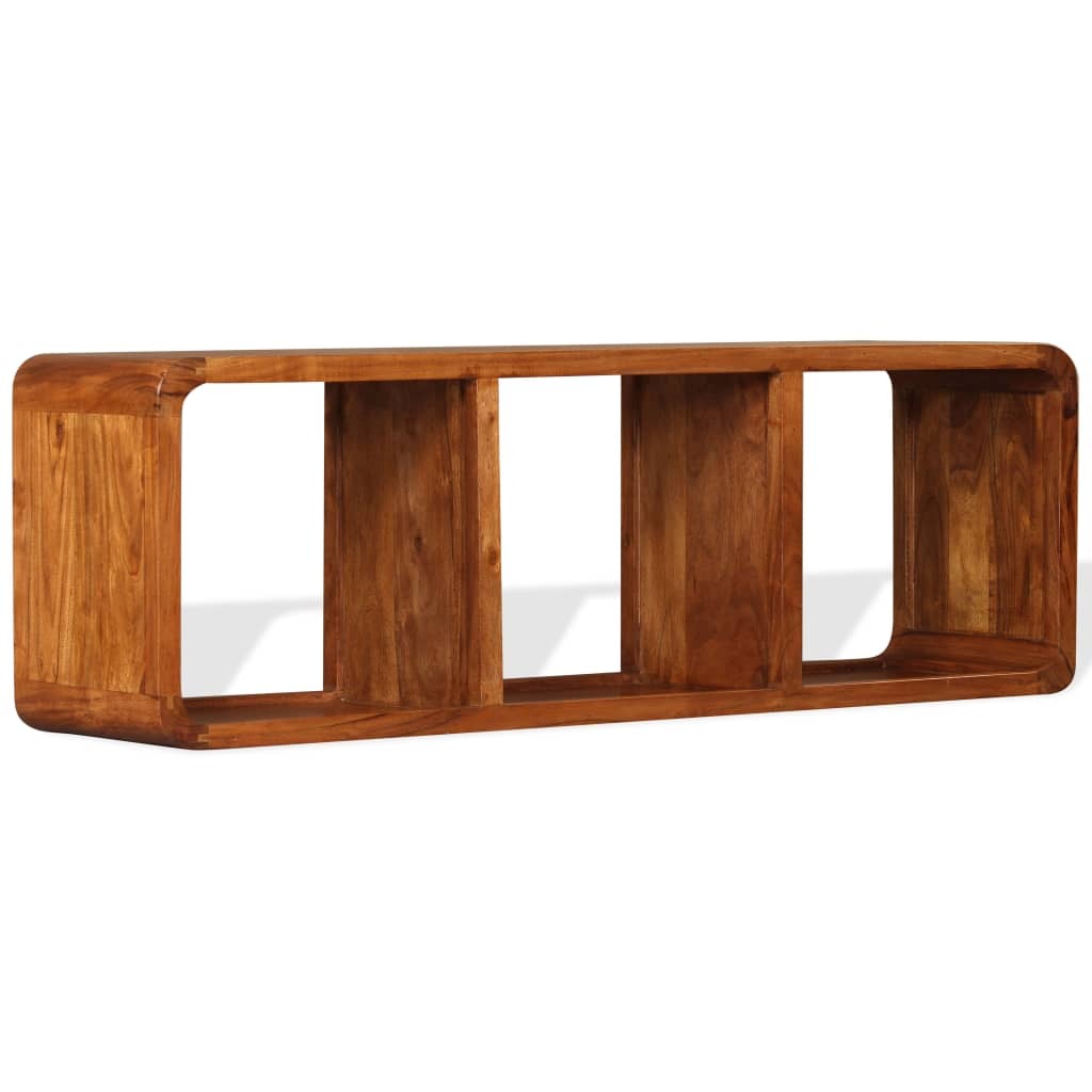 vidaXL TV Cabinet Solid Wood with Honey Finish 120x30x40 cm