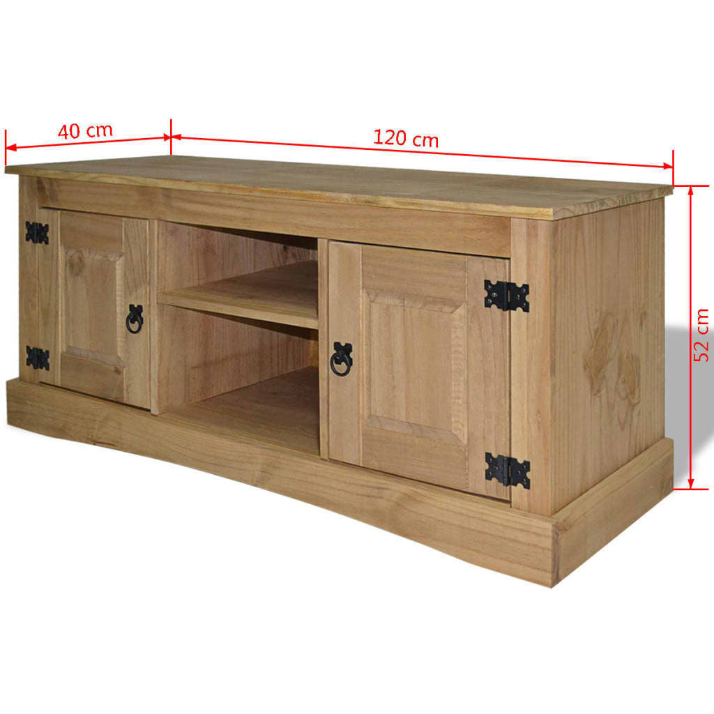 TV Cabinet Mexican Pine Corona Range