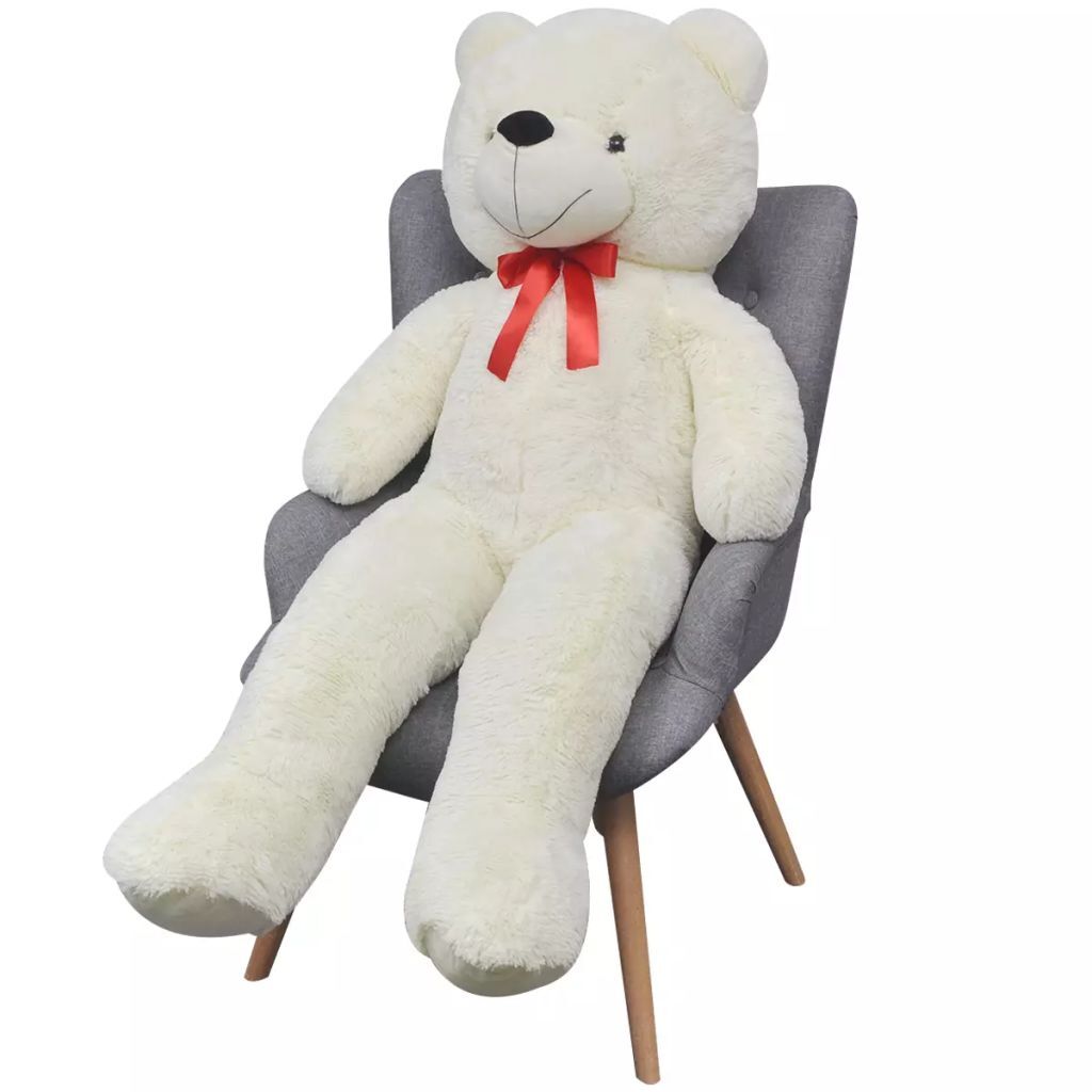 Teddy Bear Cuddly Toy Plush White 242 cm